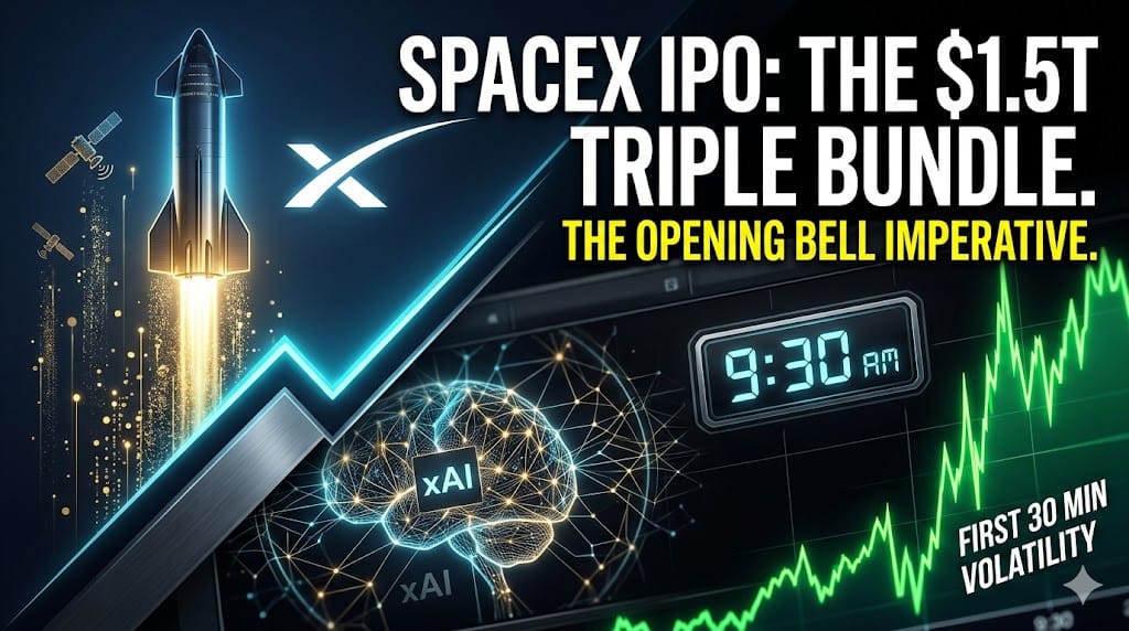 The $1.5 Trillion Liquidity Shock: Why SpaceX's First 30 Minutes Define Everything